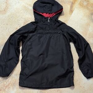 White Stag | Vintage Black Pull Over Rain Jacket With Stuff Sack Size S